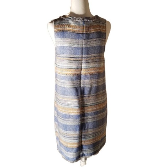 Anthropologie Akemi Kin Blue Tweed Shift Dress Size 6 NWT - Picture 3 of 8
